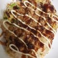honey19's cooksnap of when they made お餅ｄｅお好み焼き.