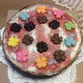 suzutomomo's cooksnap of when they made ピンク色のラブリーベイクドチーズケーキ.