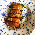 あおまんjapan's cooksnap of when they made ニラとえのきの豚バラ巻き★簡単ソース★.