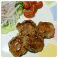 yg7777777's cooksnap of when they made チーズとキムチがとろけるゴーヤの肉巻き.