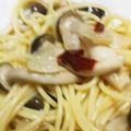 ヤスヨーカー's cooksnap of when they made ランチに☆たらこときのこの和風スパゲティ.