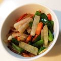 たぁりお's cooksnap of when they made 大根人参ピーマンのヘルシー塩レモン炒め.