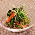 まめ39's cooksnap of when they made かぶの葉の中華合え.