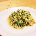 yukky0717's cooksnap of when they made 水菜の卵とじ.