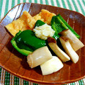 SP♪'s cooksnap of when they made 油揚げとピーマンとエリンギの焼き浸し.