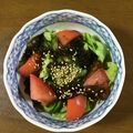 早起きまま's cooksnap of when they made キュウリとトマトのつるつるサラダ♪.