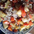 あすぱらとにく's cooksnap of when they made ○豚肉と野菜炒め(ごくごく普通の).