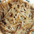 yuitarin's cooksnap of when they made もやしとひき肉の炒めもの.