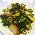 sakuni's cooksnap of when they made 春菊とさつま揚げの炒め物.