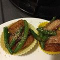 クック85W0MR☆'s cooksnap of when they made *お弁当*さつまあげといんげんの味噌炒め.
