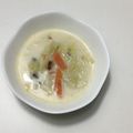 クックLI4CYG☆'s cooksnap of when they made とろとろ白菜のおなかに優しいミルクスープ.