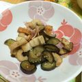 hiyo5220's cooksnap of when they made 簡単あと一品！ナスとちくわのベーコン炒め.