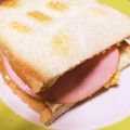 りんごのポタージュ's cooksnap of when they made パパのマスタードハムチーズサンドイッチ.