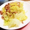 珂神ゆん's cooksnap of when they made キャベツとベーコンのペペロンチーノ♡.