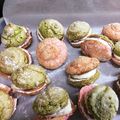 クックH8HN0T☆'s cooksnap of when they made ひな祭りカラーのダックワーズ♡.