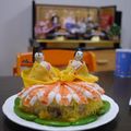 みきまま424's cooksnap of when they made ちらし寿司でお雛様とお内裏様☆.