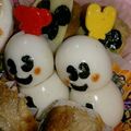 たべたべこ's cooksnap of when they made 雪だるま　簡単キャラ弁　可愛いうずらの卵.