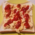 Giabbico's cooksnap of when they made レンジで楽チン！ふわふわ卵トースト.