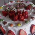 まくつぅ's cooksnap of when they made 簡単☆雛祭りケーキ.
