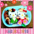 Peace82's cooksnap of when they made ひな祭り＊キティちゃんのお雛様＊キャラ弁.