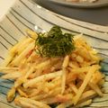 yukanosuke's cooksnap of when they made シャキシャキ？！のじゃがいも明太子炒め.