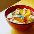 しじみごはん's cooksnap of when they made ポカポカ～美人♬♫　生姜＆ゴマのお味噌汁.