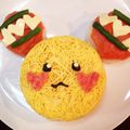 デイル1216's cooksnap of when they made うーたん★かわいいバースデイちらし寿司　　.