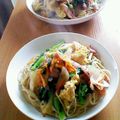 くまちゃん♪♪♪'s cooksnap of when they made 菜の花toふわふわ卵no和風パスタ.