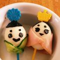 mMm！'s cooksnap of when they made ひな祭りウズラデコ♪.