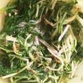 なかざわももも's cooksnap of when they made 簡単☆水菜のおひたし.