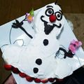 銀マム's cooksnap of when they made クリスマス☆オラフのケーキ(♡´艸`).