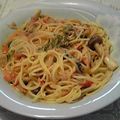 ぐりも's cooksnap of when they made ランチにいかが？簡単!!トマトとチーズのパスタ.
