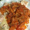 ヒロナ１０３'s cooksnap of when they made ヘルシー鶏胸肉のチーズ焼きトマトソース.