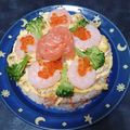 碧きりん's cooksnap of when they made ちらし寿司ケーキ.
