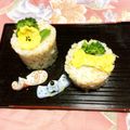 mokacoron's cooksnap of when they made ひな祭りに花ちらし　わんこと一緒に！.