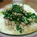 イーーさん！'s cooksnap of when they made コンソメで♡ニラ味噌のっけ温そうめん♡.
