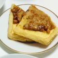 てぃらみい's cooksnap of when they made 納豆・チーズのおあげさん包み焼き 2種.