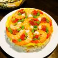 つむママ's cooksnap of when they made ちらし寿司ケーキ①ひな祭り・子供の日に♪.