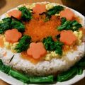 しのしのエレファント's cooksnap of when they made お寿司ケーキ☆.