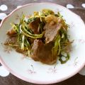 あーもこ's cooksnap of when they made 簡単副菜＊水菜と牛肉のさっと煮.