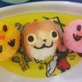 airi777's cooksnap of when they made 妖怪ウォッチ　ジバニャンの手毬寿司.