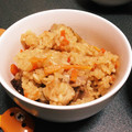 かもりカモ's cooksnap of when they made 鷄ごぼう炊き込みごはん簡単.