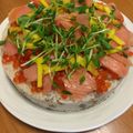 a0imama♡'s cooksnap of when they made お雛祭り散らし寿司ケーキ☆.