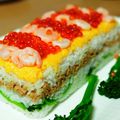 clayon's cooksnap of when they made 【ひな祭り】エビツナの押し寿司.