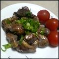 麻's cooksnap of when they made ★　砂肝マヨ炒め　★.