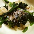 せつみか's cooksnap of when they made レンジ♡ほうれん草と油揚げのゴマ和え.