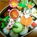 arakids's cooksnap of when they made ひな祭りキャラ弁＊おひな様ピンチョス.