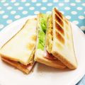 パルぽっちゃん's cooksnap of when they made 甘～い　思い出♪の玉子焼きサンド～♪.