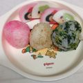 勇貴かあさん's cooksnap of when they made ひな祭りに♪三色団子風おにぎり.
