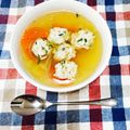 おかゆ。さん's cooksnap of when they made ヘルシー！ささみ団子のダイエットスープ♪.